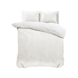 Velvet Uni Dekbedovertrek Wit 